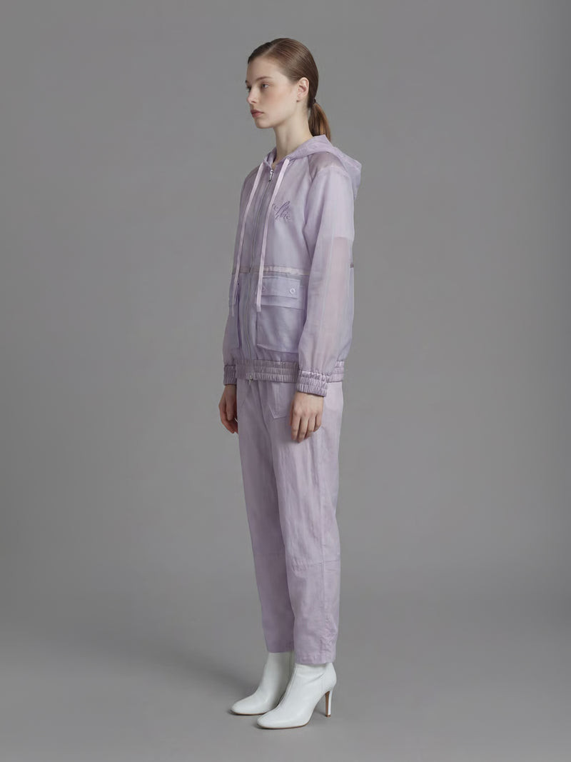ORCHID MIST PURPLE MESH CASUAL JACKET