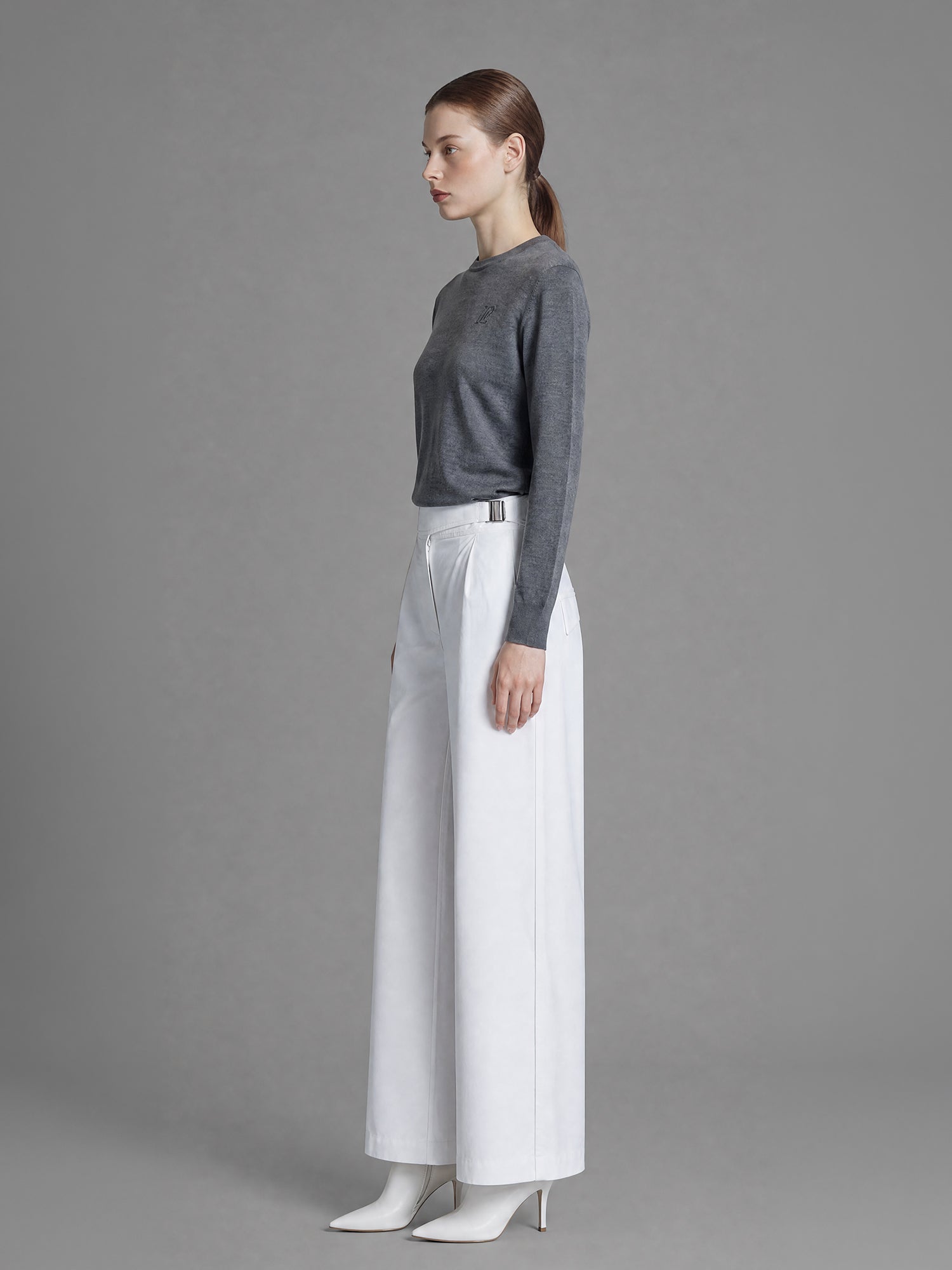 ORCHID MIST PURPLE / AQUA GREEN COCOON TAPERED PANTS