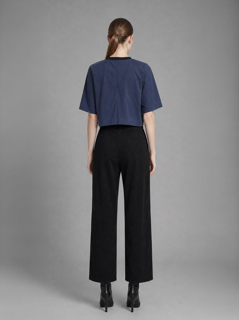 COOL SILVER GREY / CLASSIC BLACK CASUAL TROUSERS