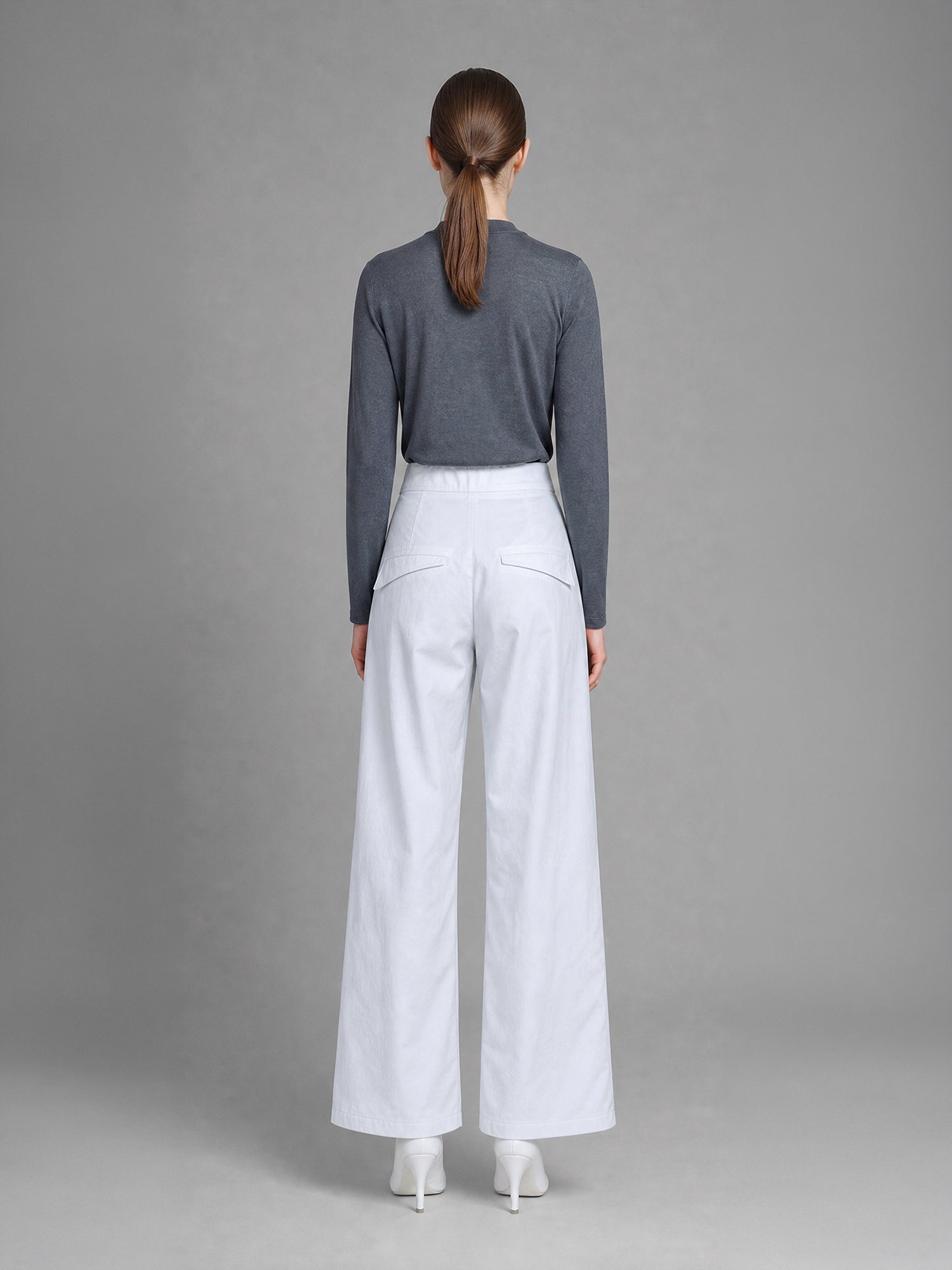 ORCHID MIST PURPLE / AQUA GREEN COCOON TAPERED PANTS
