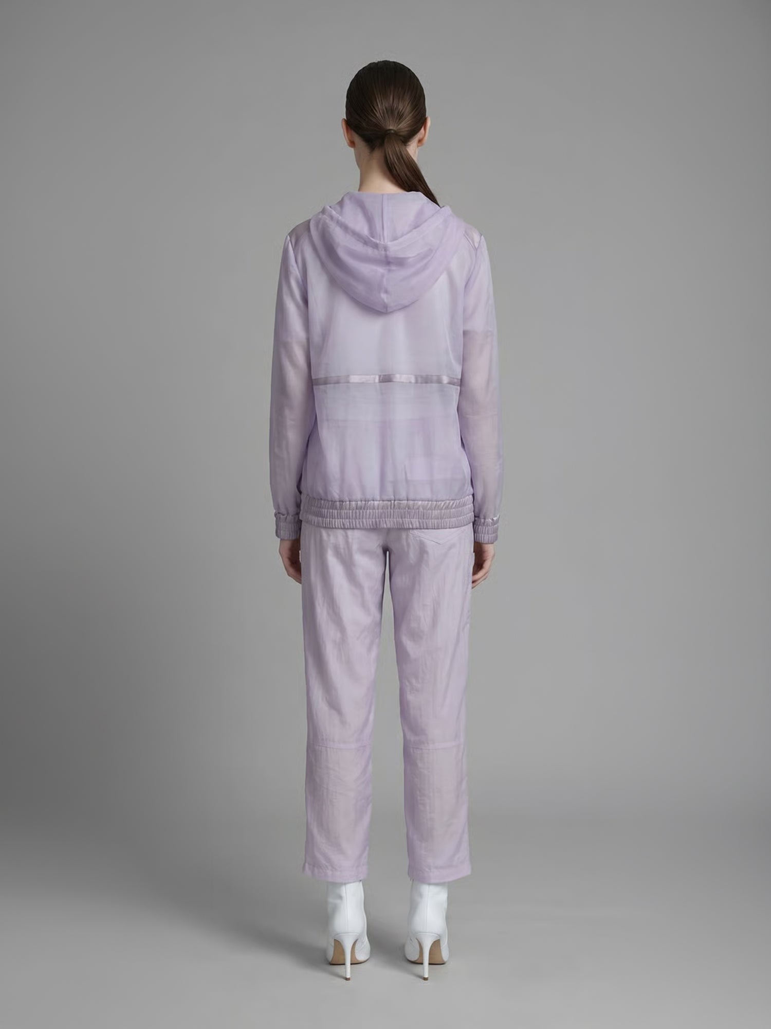 ORCHID MIST PURPLE MESH CASUAL JACKET
