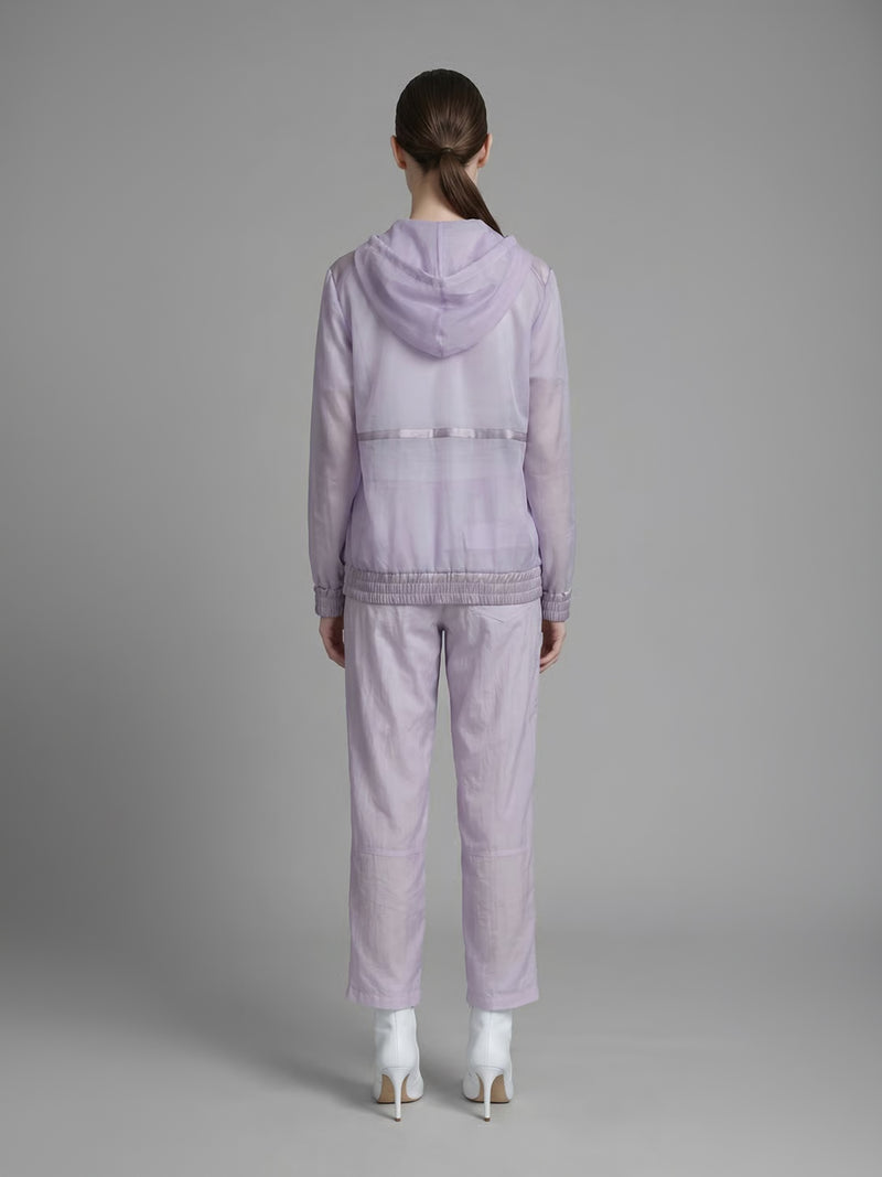 ORCHID MIST PURPLE MESH CASUAL JACKET