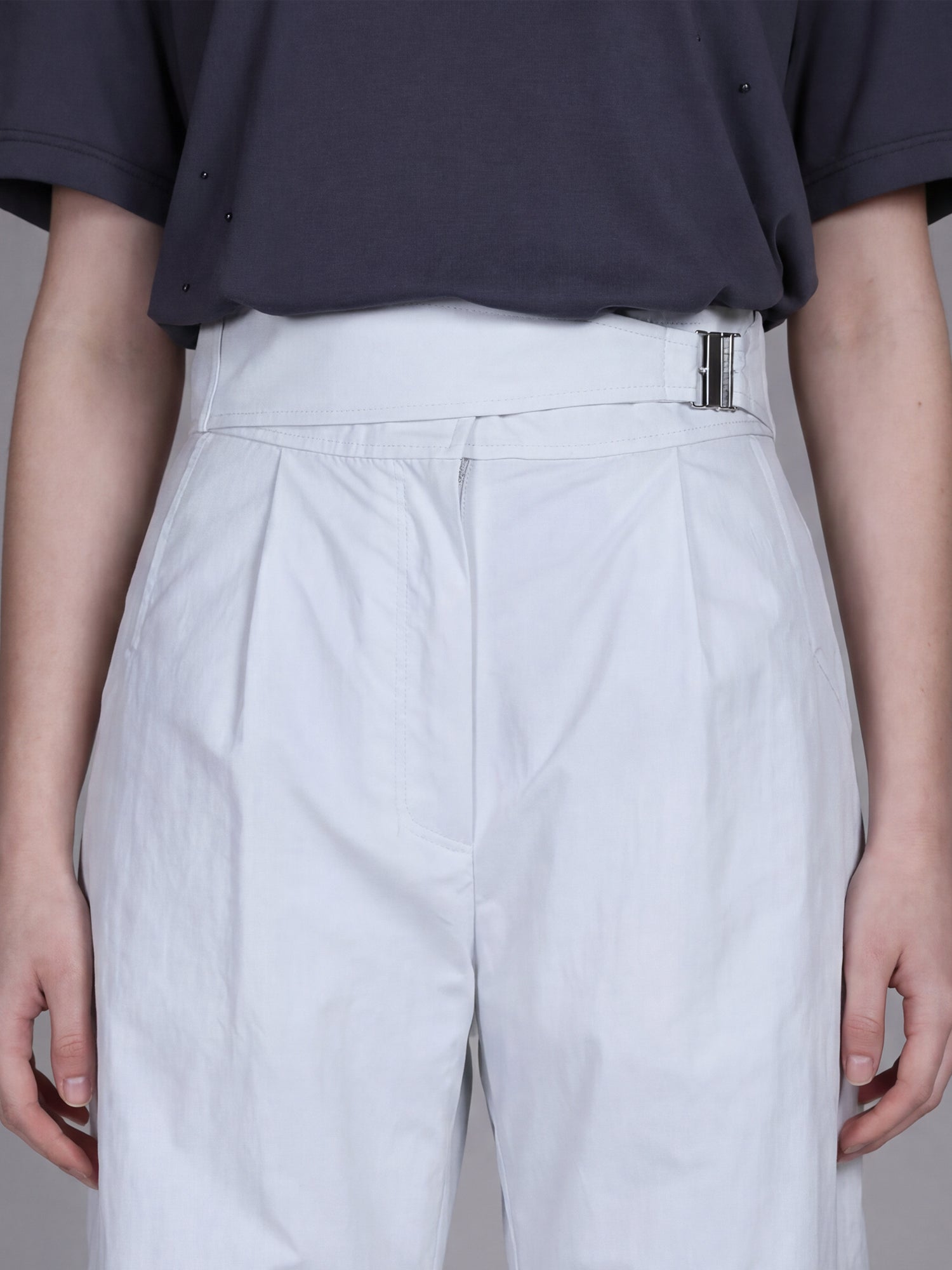 ORCHID MIST PURPLE / AQUA GREEN COCOON TAPERED PANTS