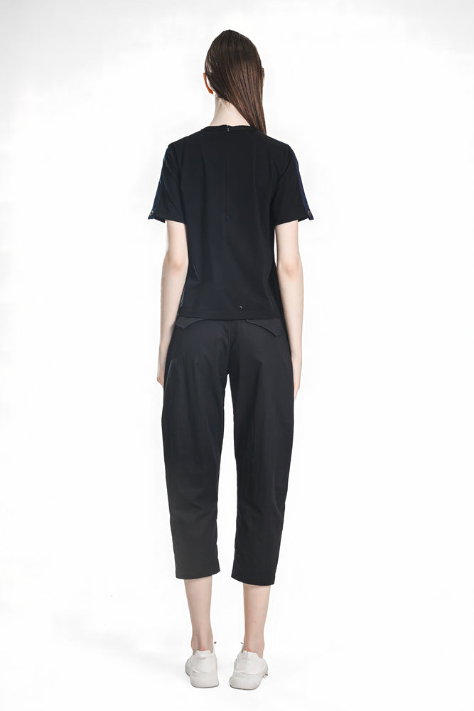 
                  
                    BLACK/BRIGHT WHITE WIDE WAISTBAND LONG DRAWSTRING PANTS
                  
                