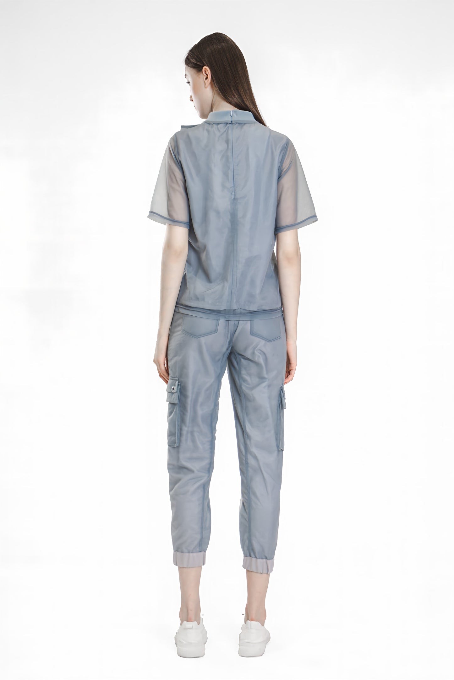 
                  
                    PINK/BLUE MESH CASUAL SLIM PANTS
                  
                