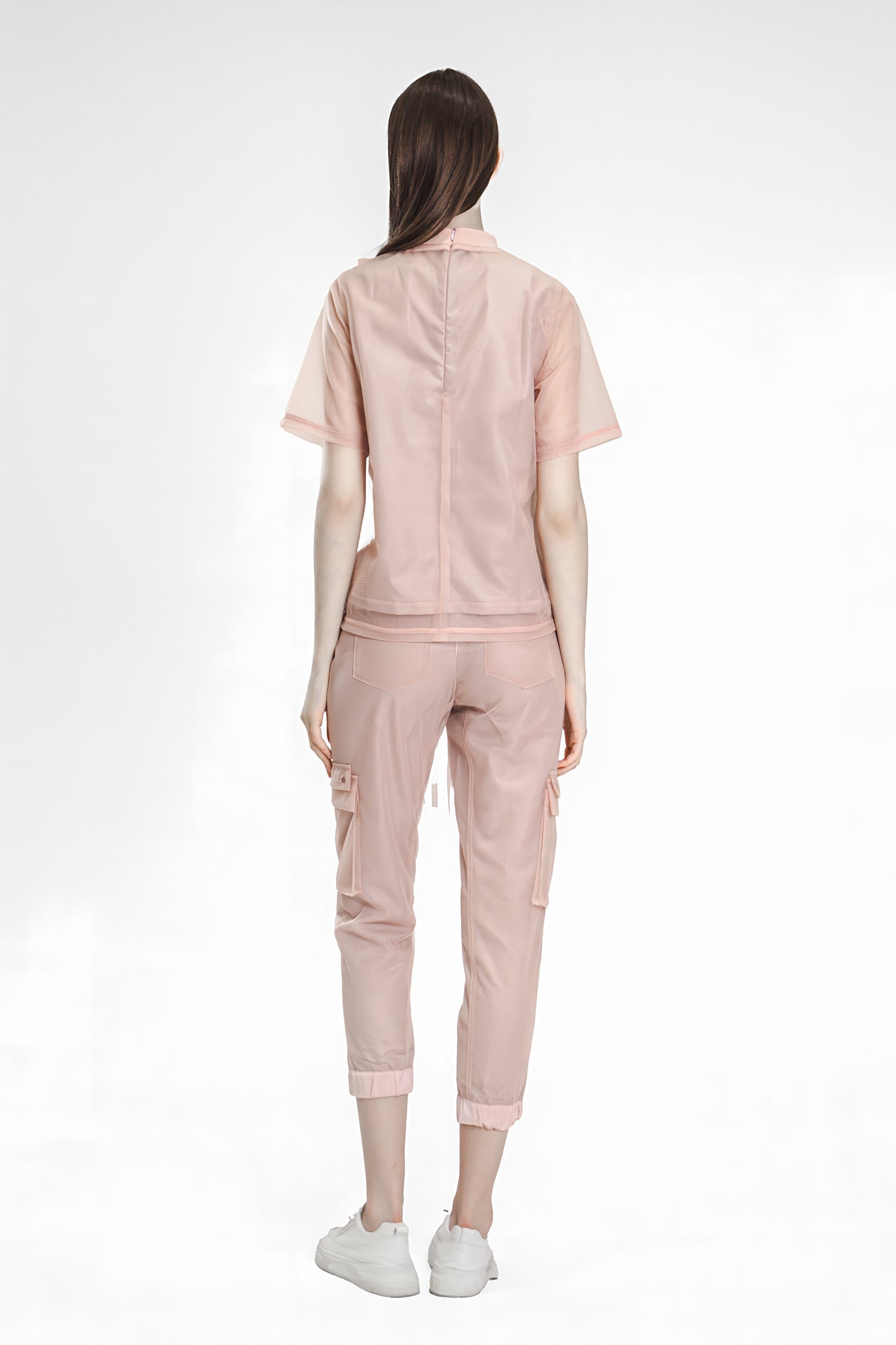 
                  
                    PINK/BLUE MESH CASUAL SLIM PANTS
                  
                