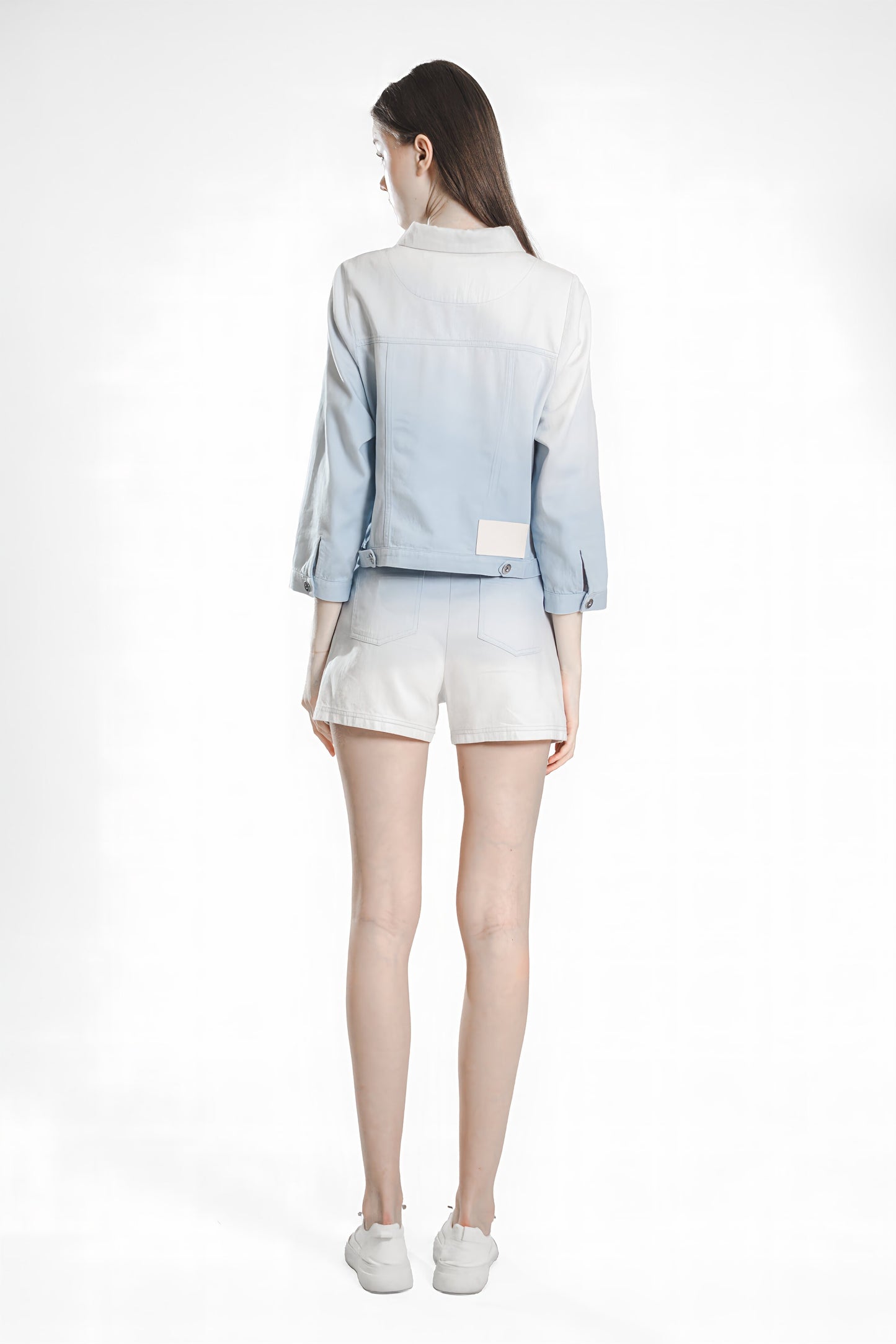 
                  
                    EXTRAORDINARY PINK/ICE BLUE LIGHT SLIM-FIT DENIM SHORTS
                  
                