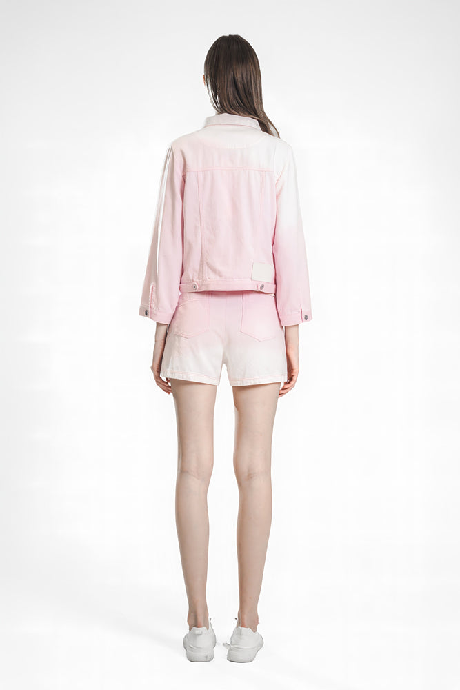 
                  
                    EXTRAORDINARY PINK/ICE BLUE LIGHT SLIM-FIT DENIM SHORTS
                  
                