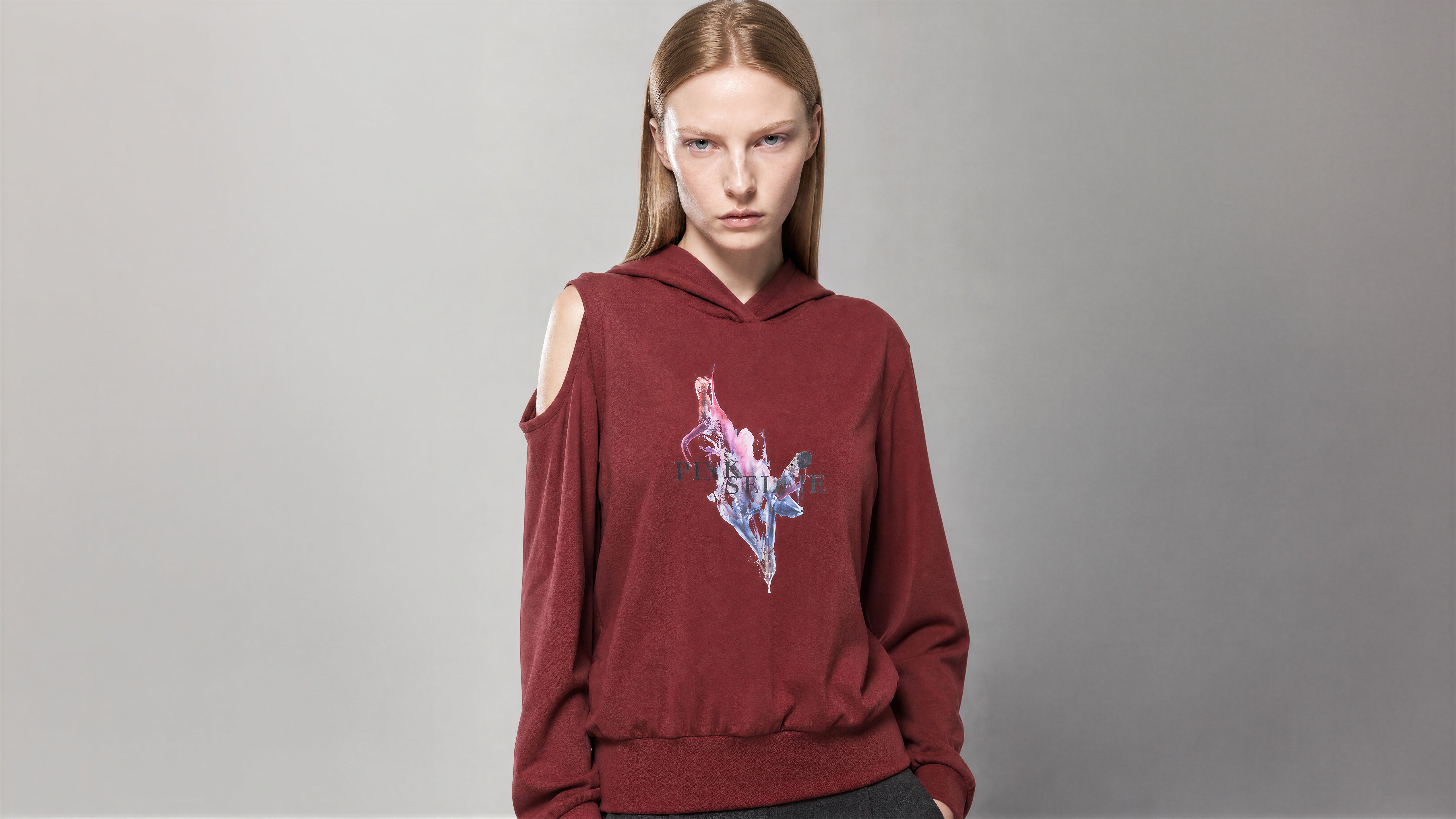 MIDNIGHT NAVY / DEEP BRICK RED RIBBED T-SHIRT