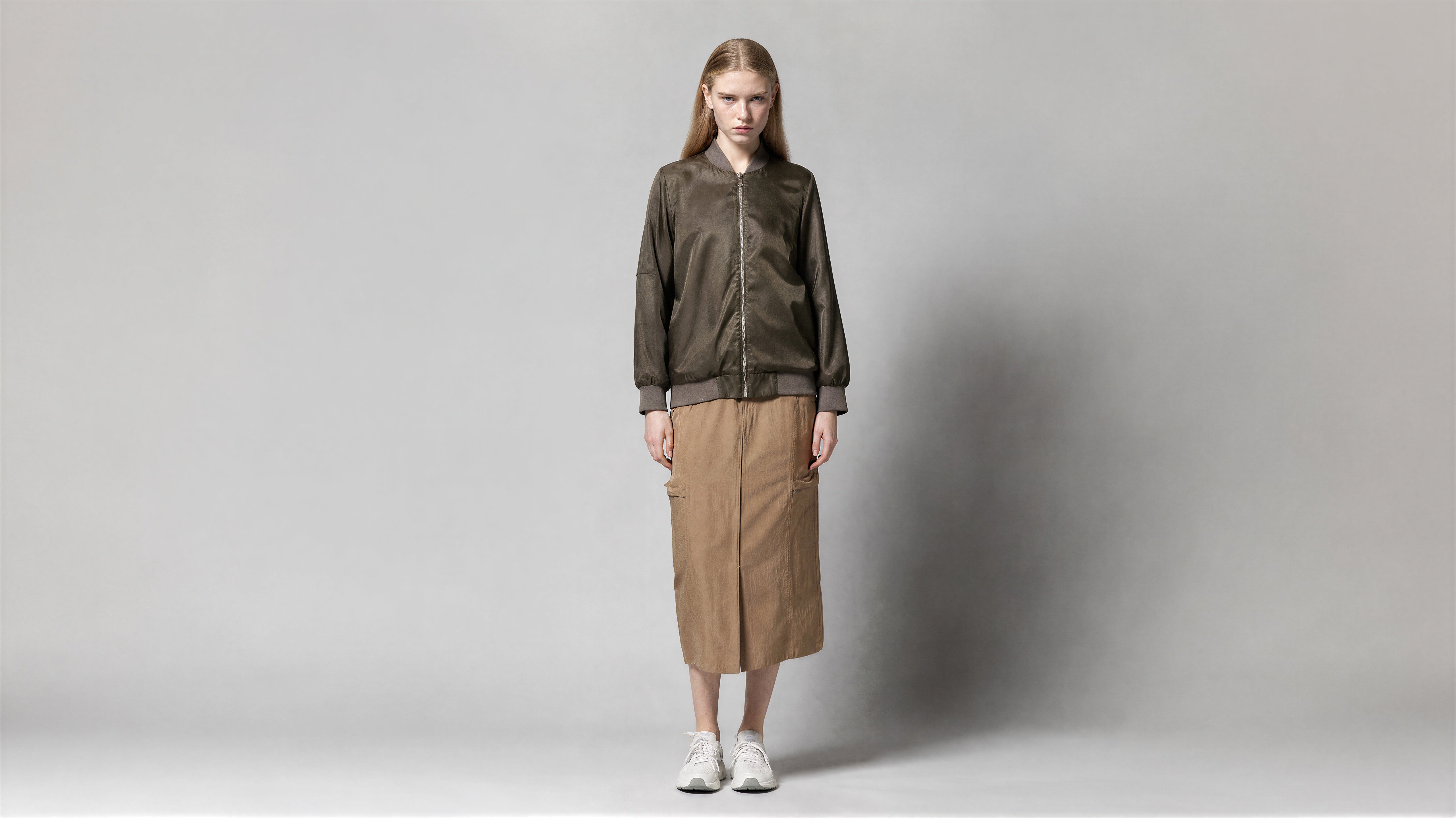 MIDNIGHT BLACK / AMBER BROWN ORGANZA DRAPED CASUAL JACKET