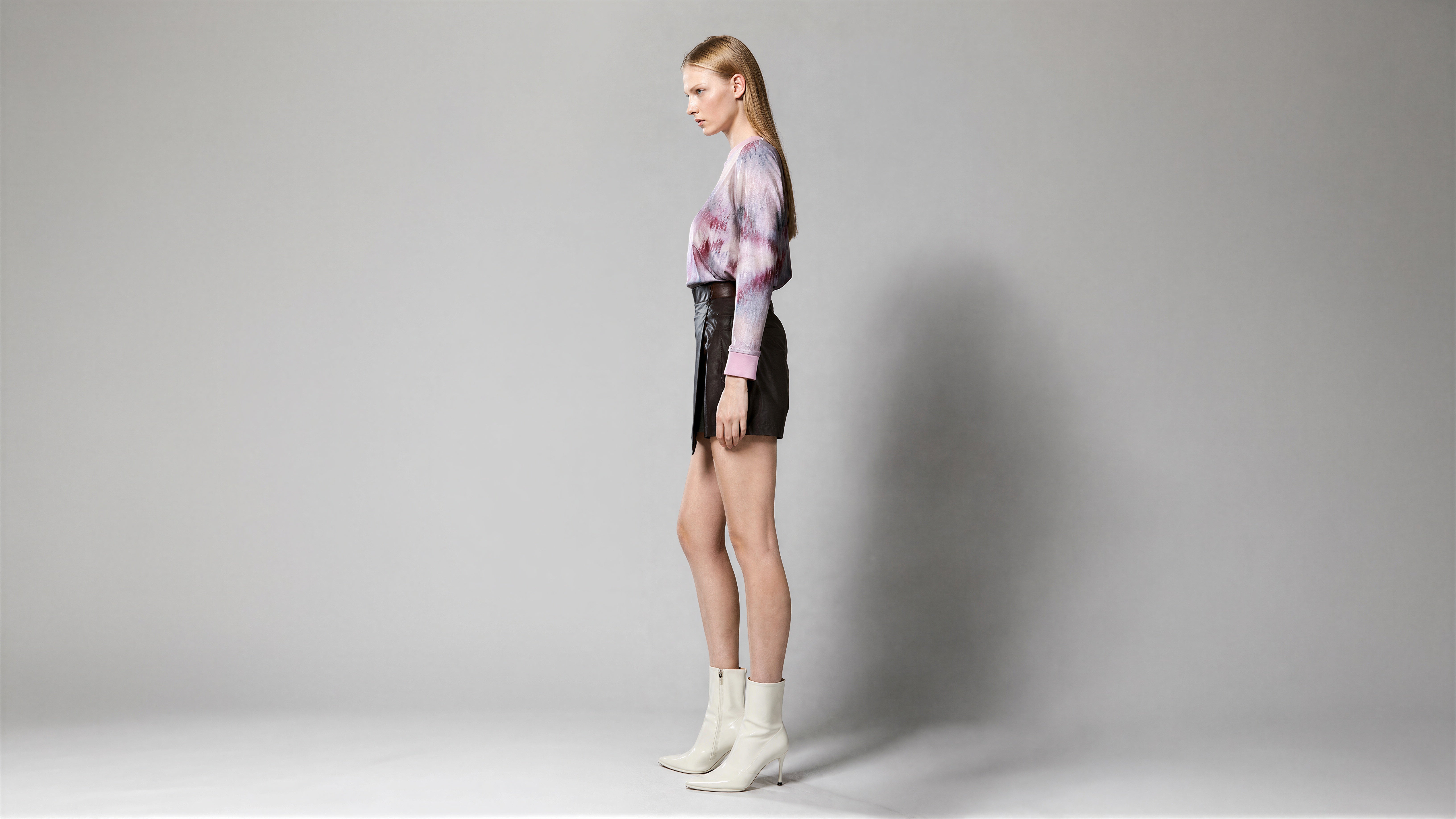 COCOA RED BROWN / MISTY BLACK TRENCH SKORT