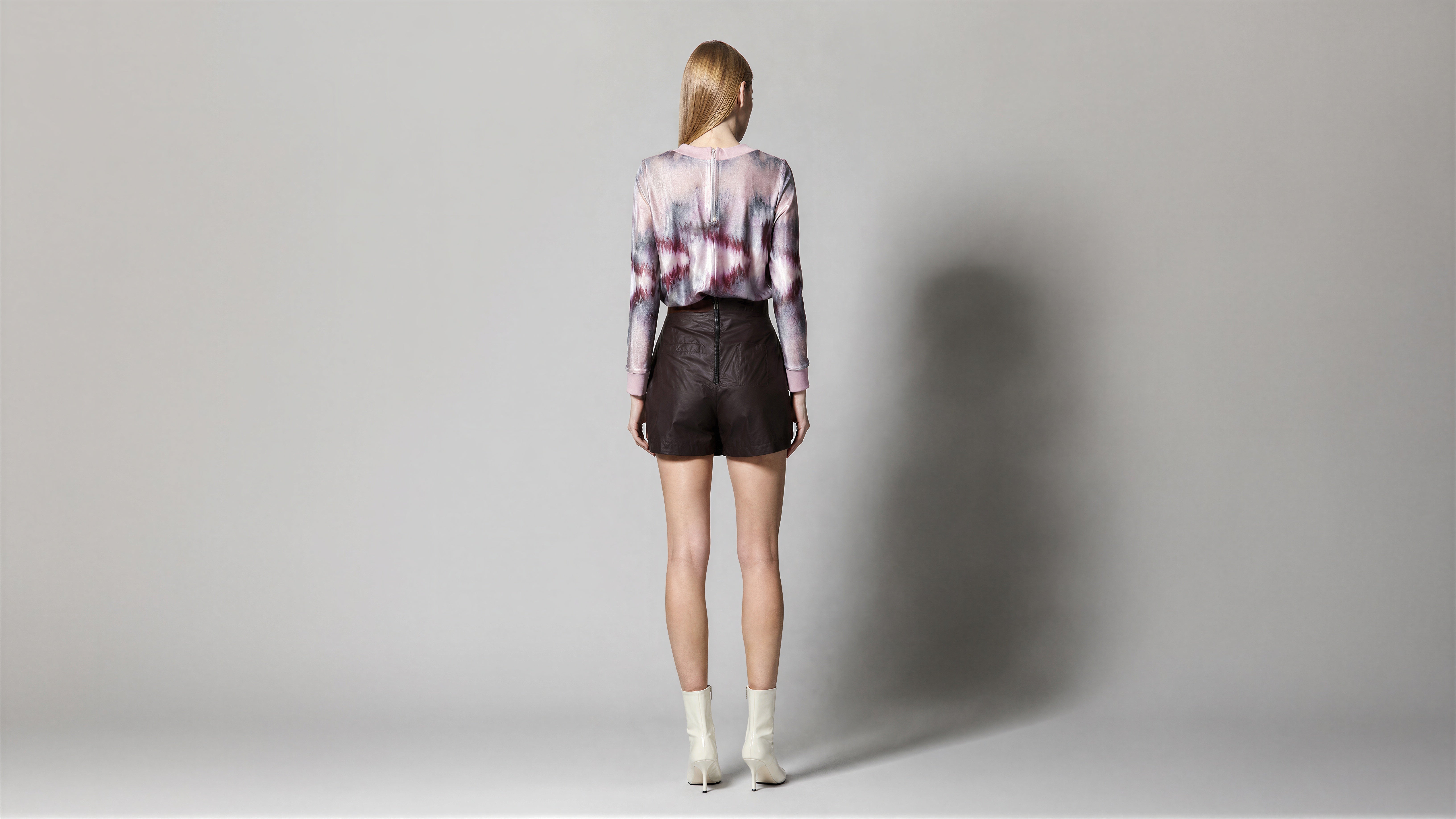 COCOA RED BROWN / MISTY BLACK TRENCH SKORT