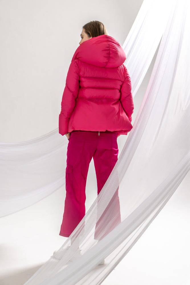 
                  
                    HONEYSUCKLE PEACH DOWN JACKET WITH HOOD
                  
                