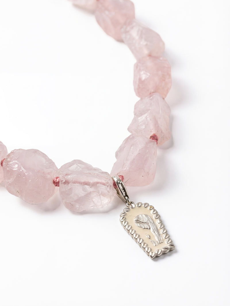 ROSE QUARTZ VENETIA NECKLACE