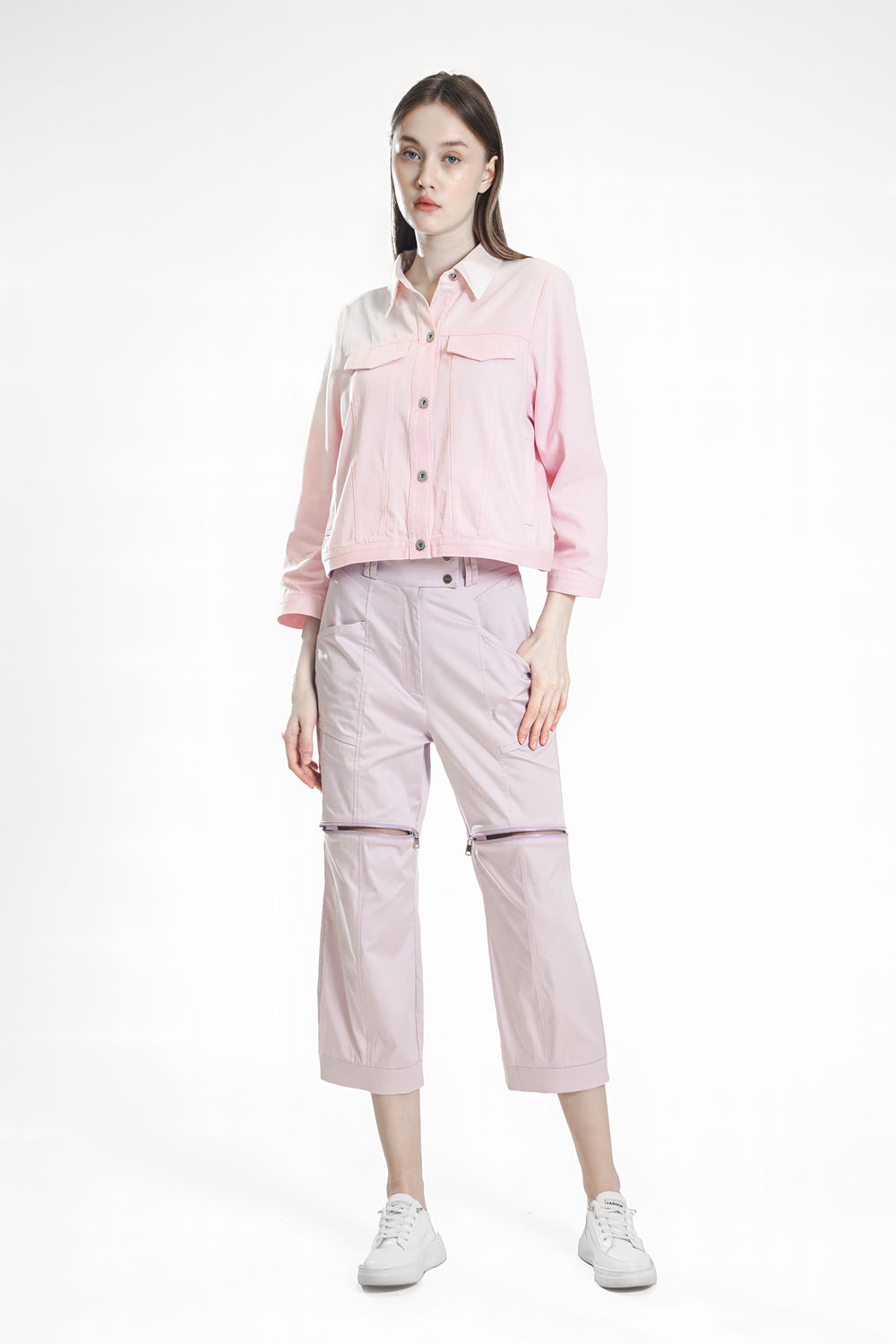 LAVENDER PURPLE 3/4 RELAXED PANTS