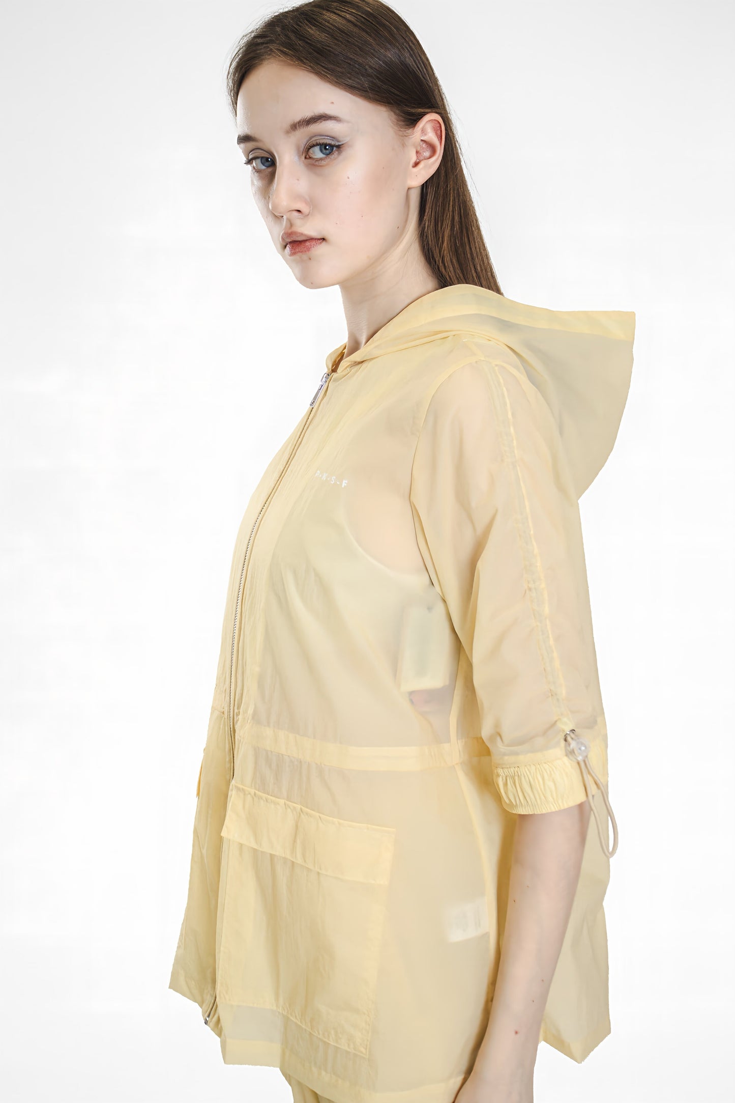 
                  
                    LIGHT YELLOW/KHAKI HOODED TRENCH COAT LONG JACKET
                  
                