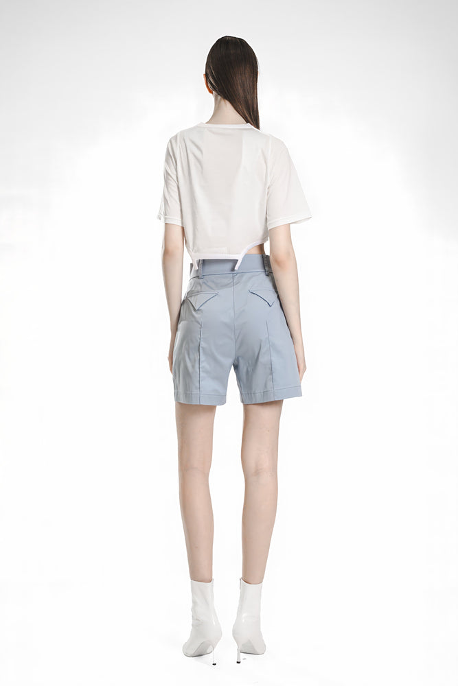 
                  
                    MIST BLUE / ORCHID ICE PURPLE HIGH-WAIST SHORTS
                  
                