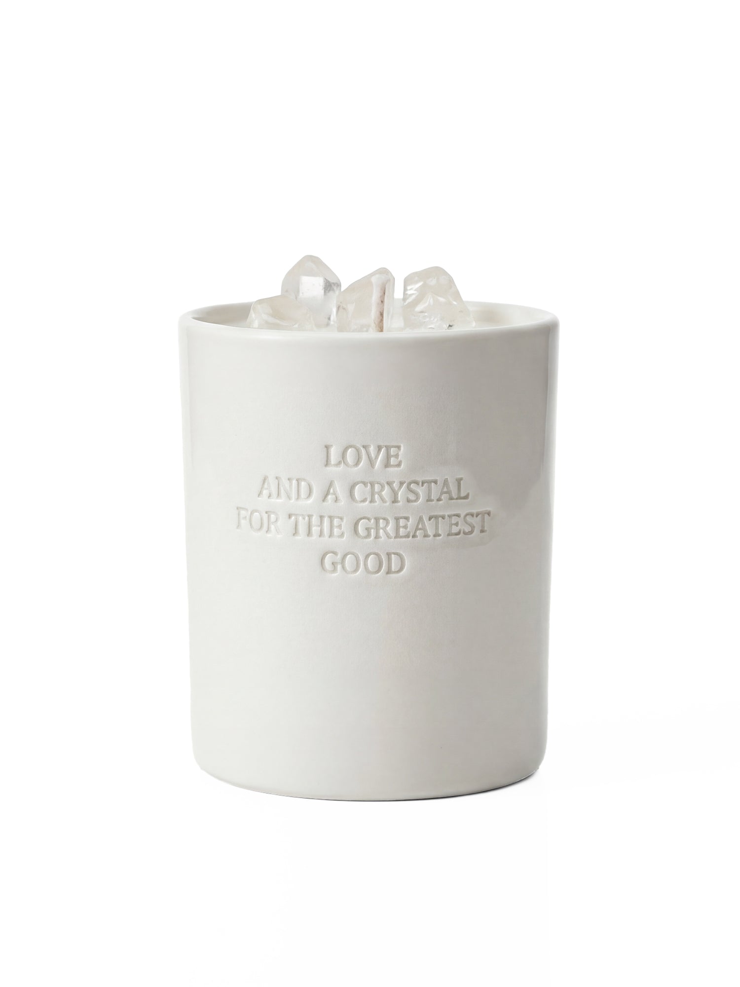 FAITH PINK & CLEAR CRYSTAL CANDLE
