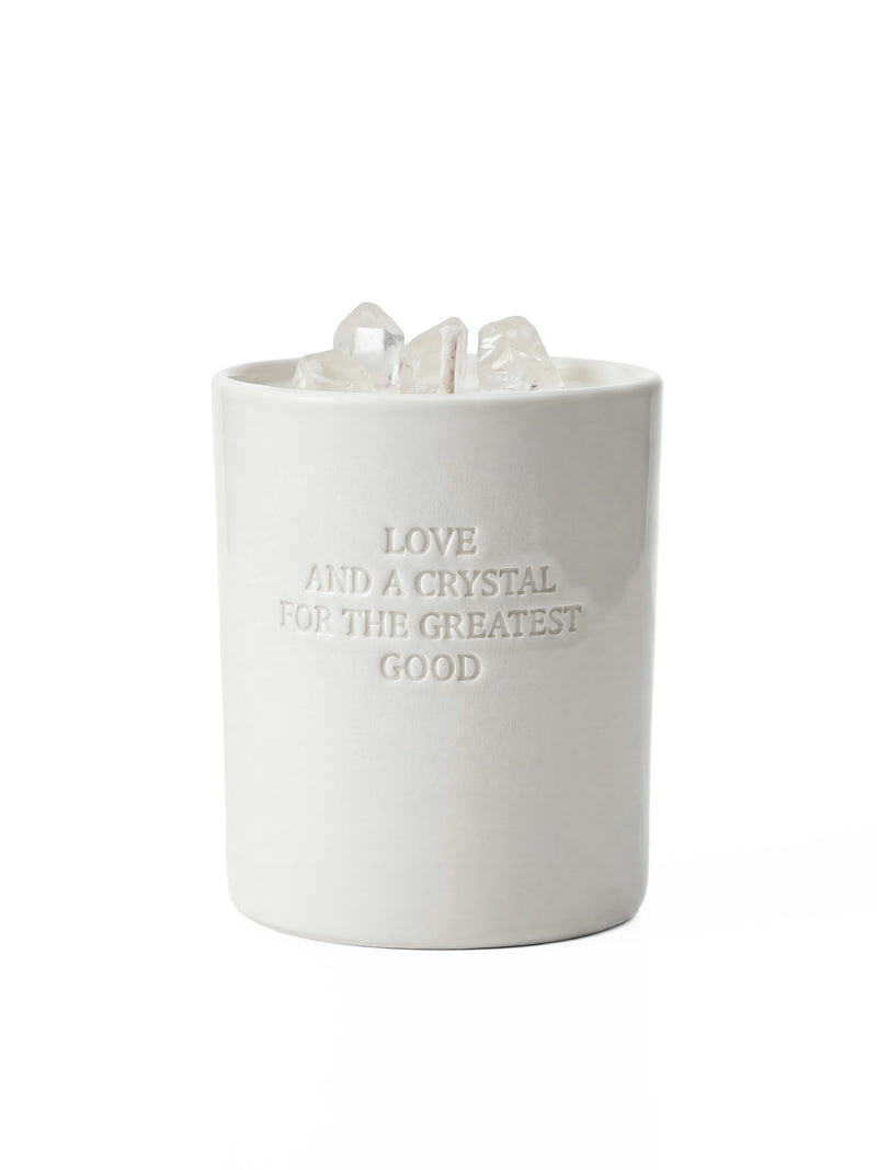 FAITH PINK & CLEAR CRYSTAL CANDLE