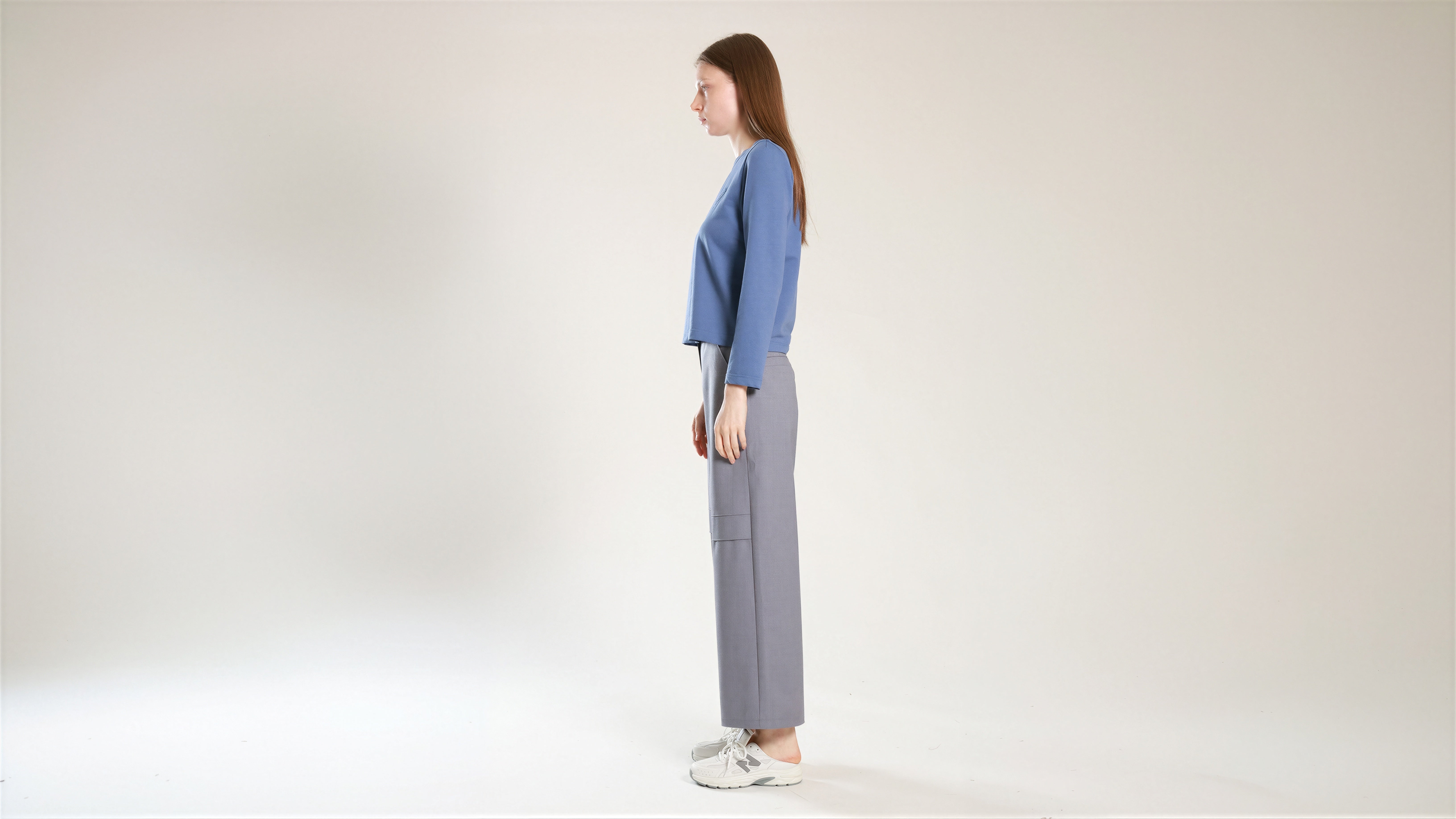 SAPPHIRE BLUE LONG-SLEEVE T-SHIRT