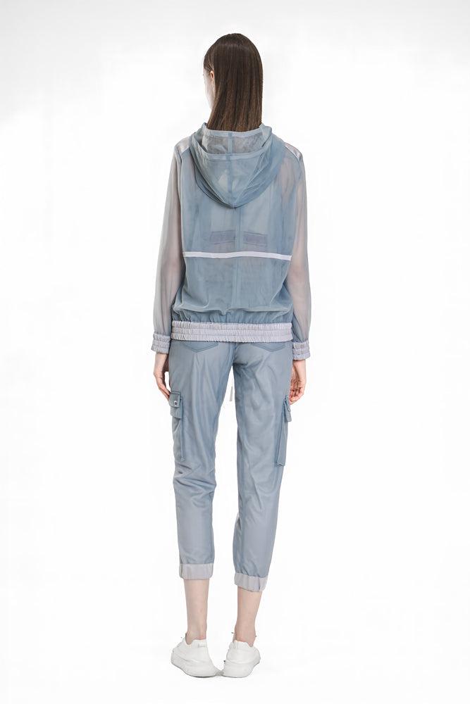 
                  
                    PINK/BLUE MESH PANEL HOODIE SWEATSHIRT
                  
                