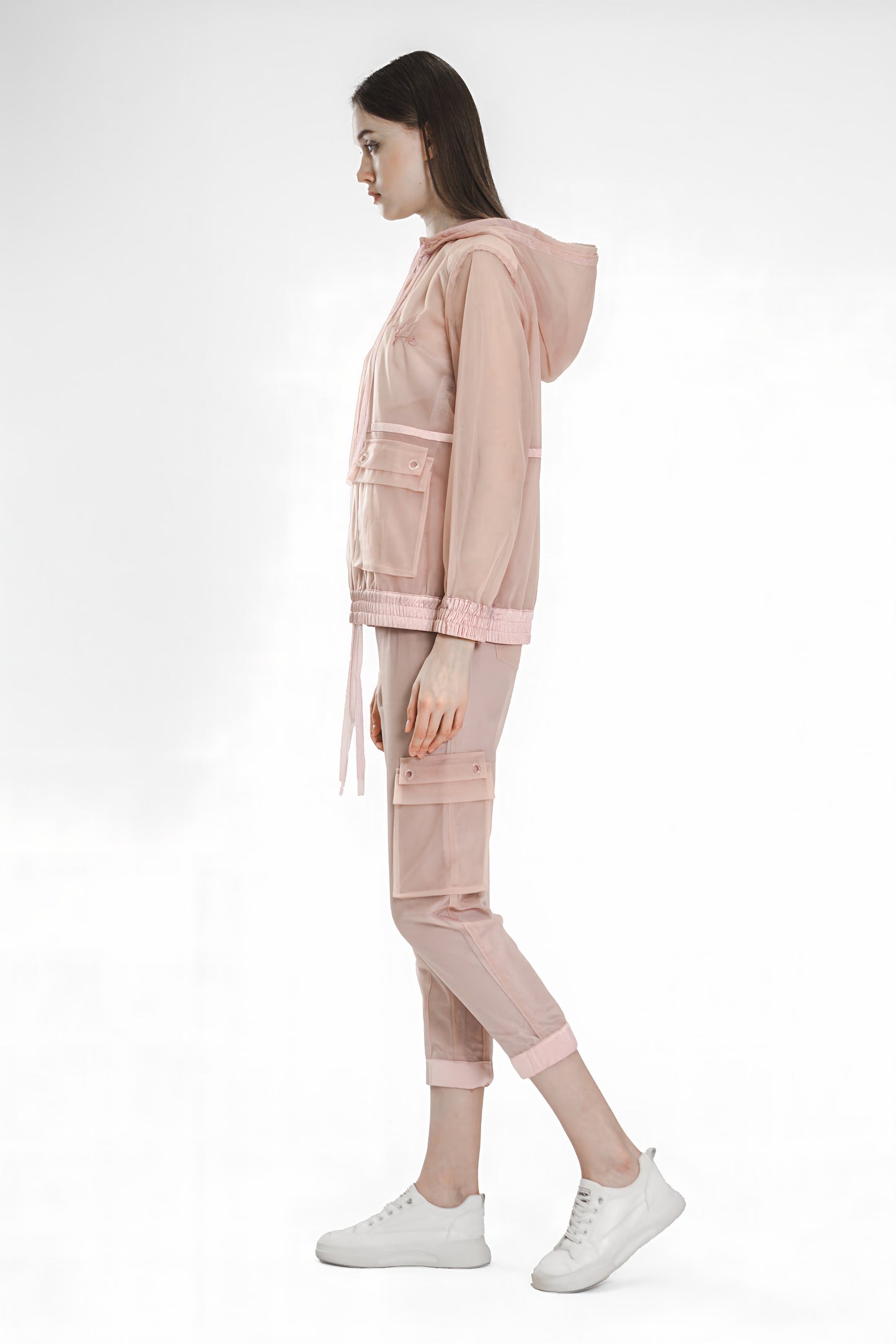 
                  
                    PINK/BLUE MESH PANEL HOODIE SWEATSHIRT
                  
                