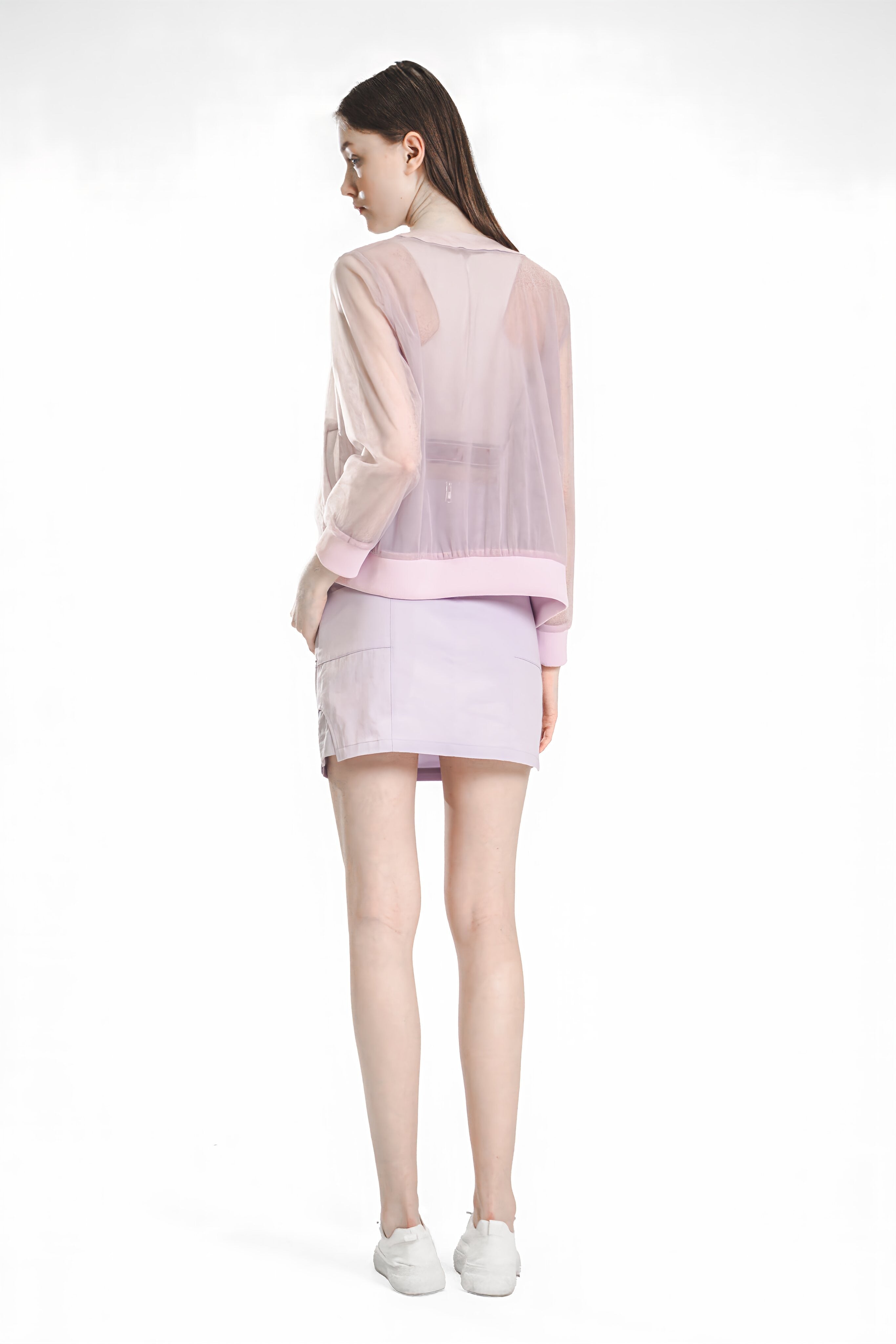 PINK / PURPLE FITTED SKIRT