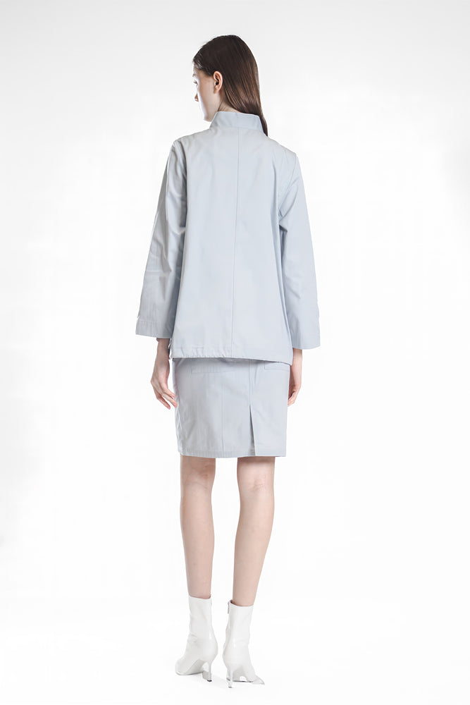 
                  
                    TRANSCENDENT PINK / MOONLIGHT GREY COTTON MID-LENGTH SKIRT
                  
                
