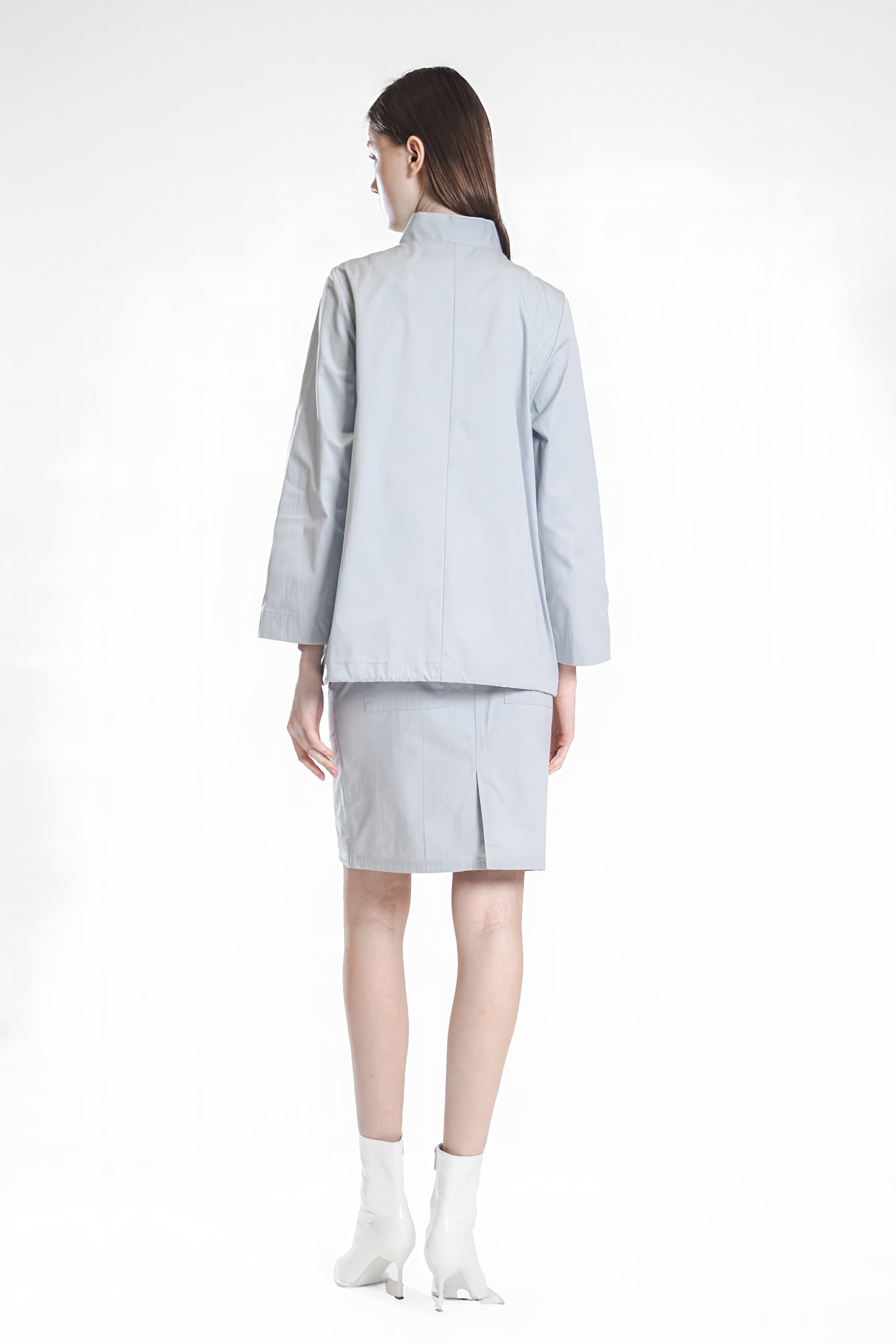 
                  
                    TRANSCENDENT PINK / MOONLIGHT GREY COTTON MID-LENGTH SKIRT
                  
                