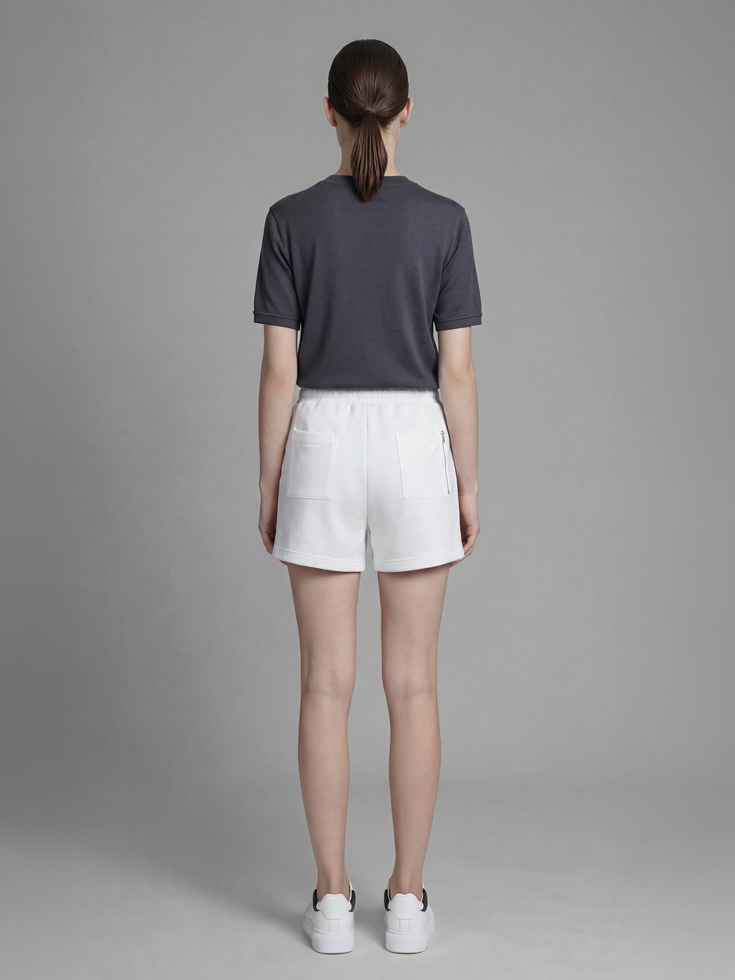 SOFT APRICOT GREY / COOL MIST GREY INKJET PRINT T-SHIRT