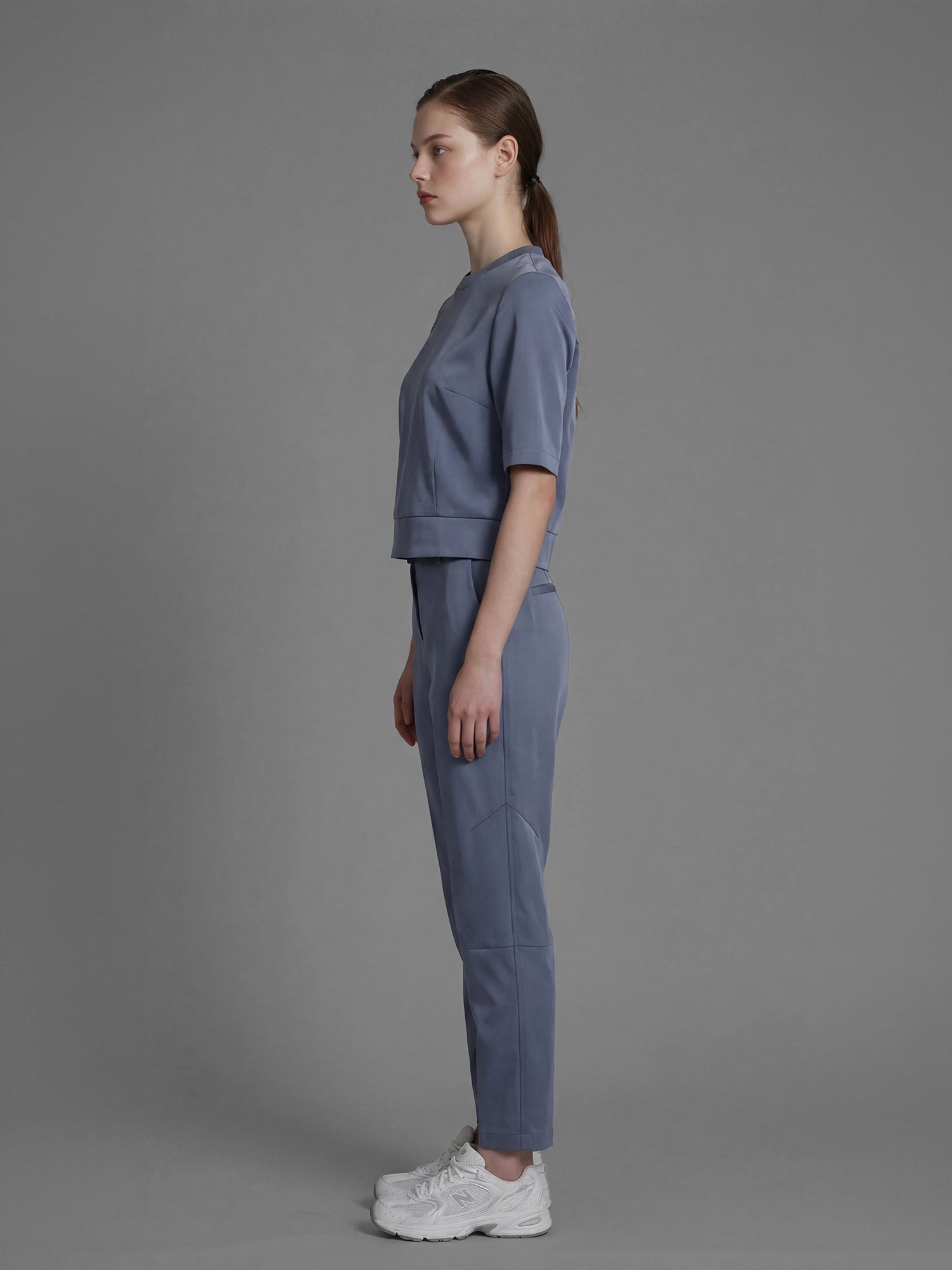 ICE SKY BLUE / COOL MIST GREY SATEEN PANTS