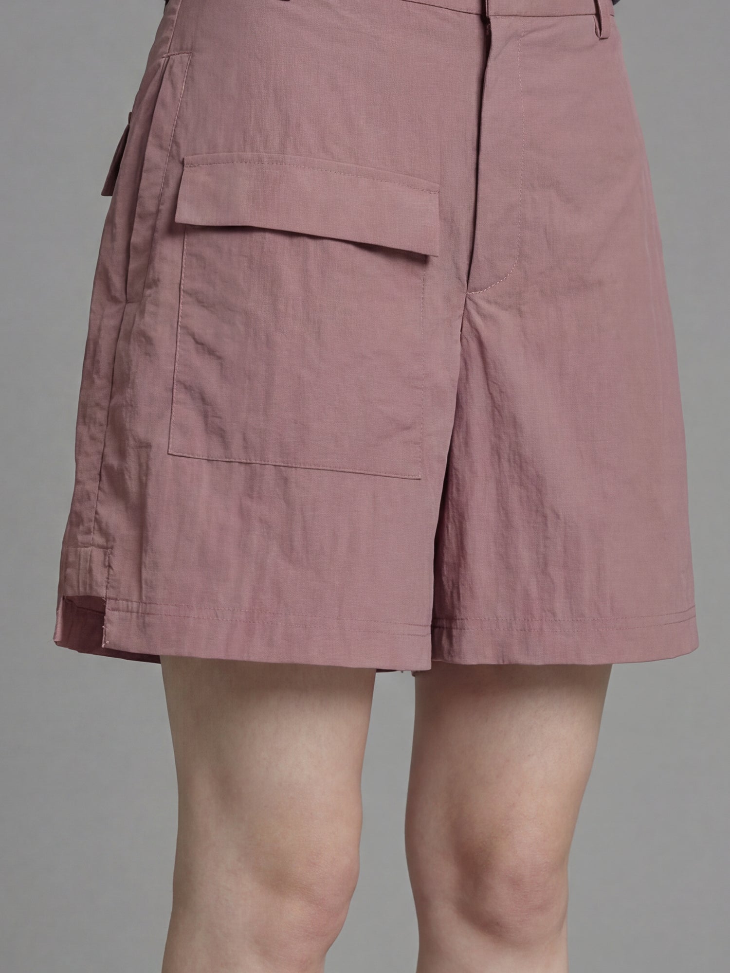 DEEP BROWN/DESERT PINK TRENCH SHORTS