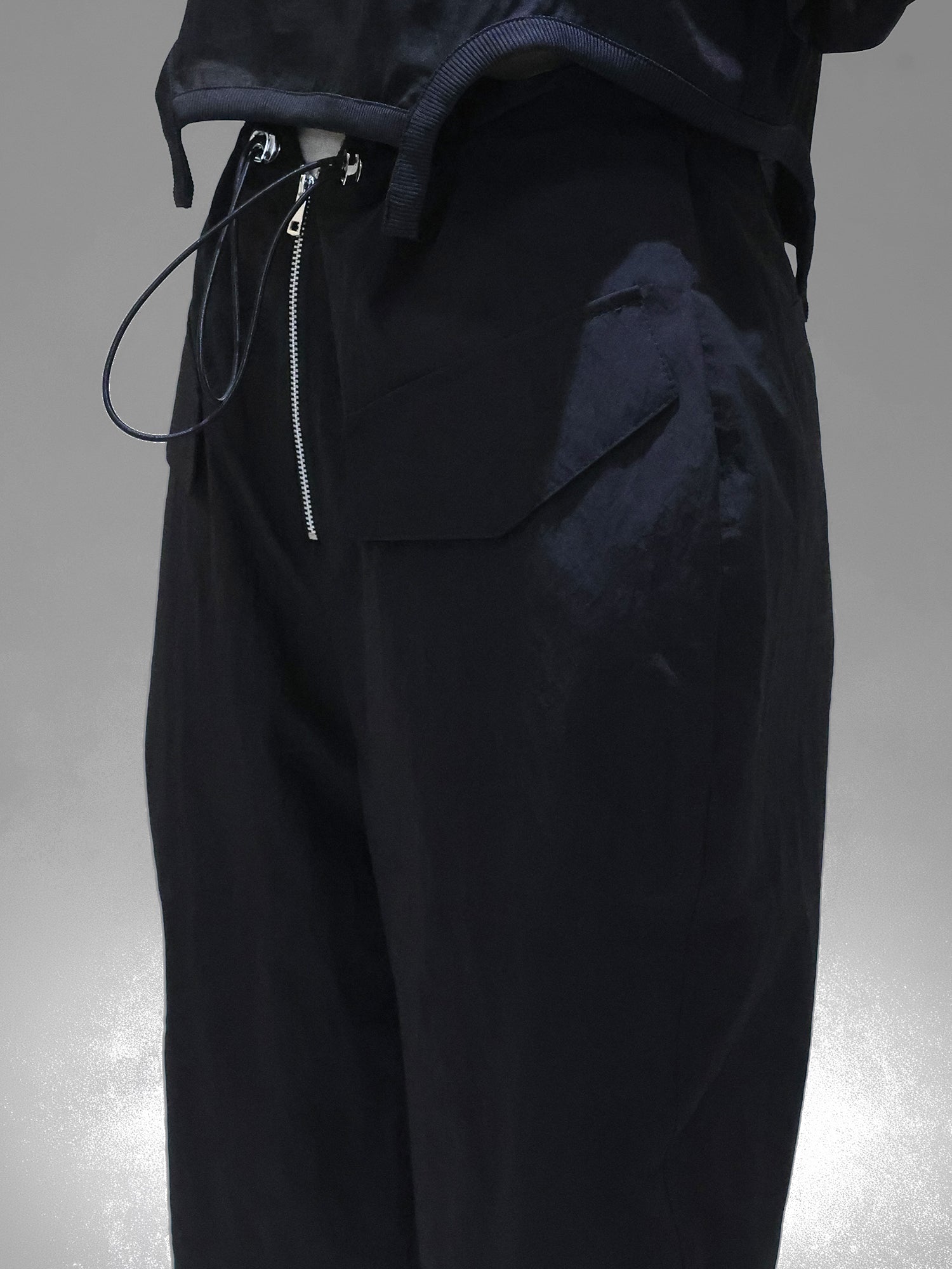 CLASSIC BLACK/MIDNIGHT GRAY CASUAL TRENCH RIDING PANTS