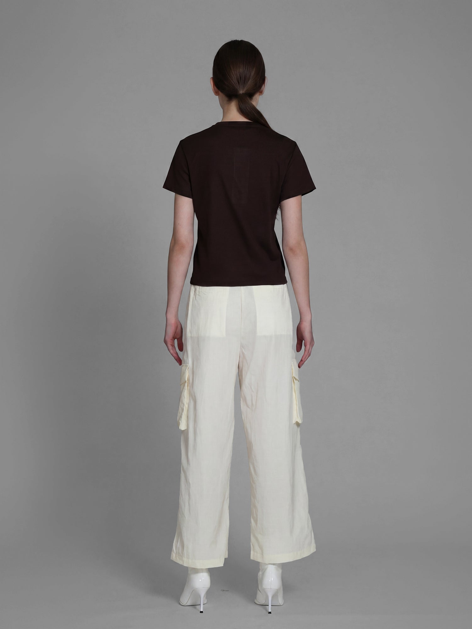CLASSIC BLACK / COCOA BROWN / COOL MIST GREY PRINT T-SHIRT