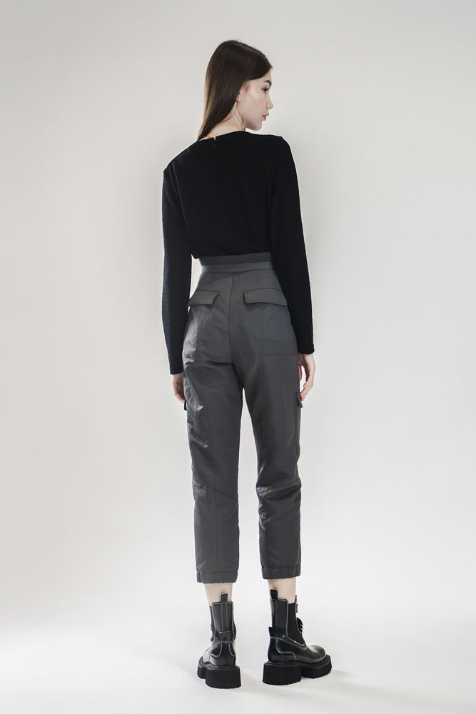 DEEP GULL GRAY/DARK GREEN UTILITY TROUSERS