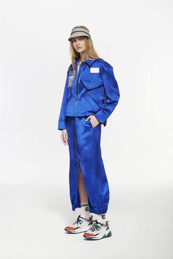 
                  
                    Pinkselfie  coat [設計款]桃/藍色麻沙典前衛夾克外套
                  
                