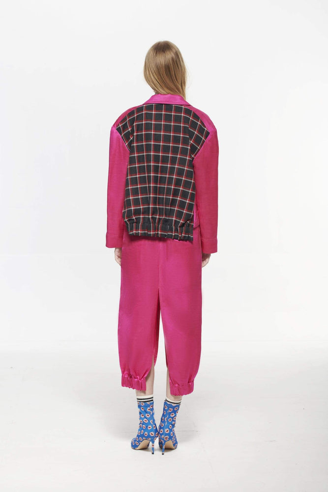 
                  
                    Pinkselfie  coat [設計款]桃/藍色麻沙典前衛夾克外套
                  
                